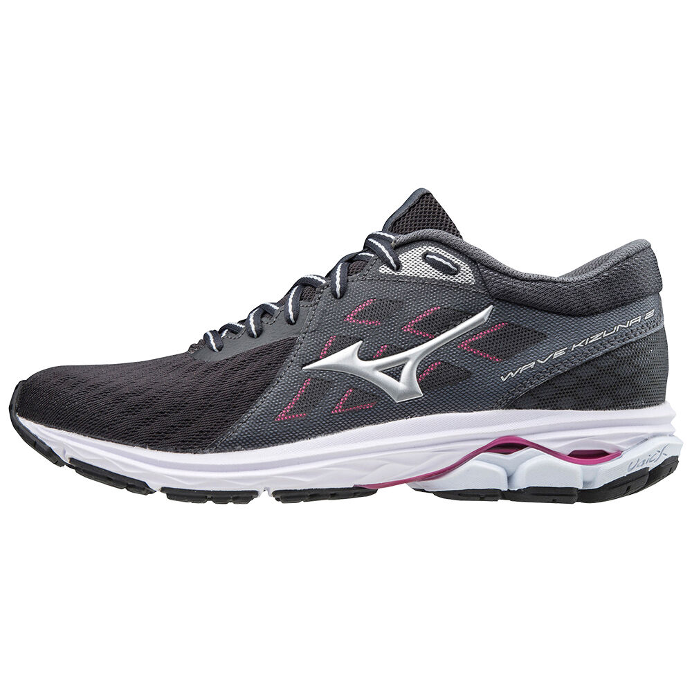 Mizuno Women's Wave Kizuna 2 Running Shoes Grey/Silver (J1GD201603-NDM)